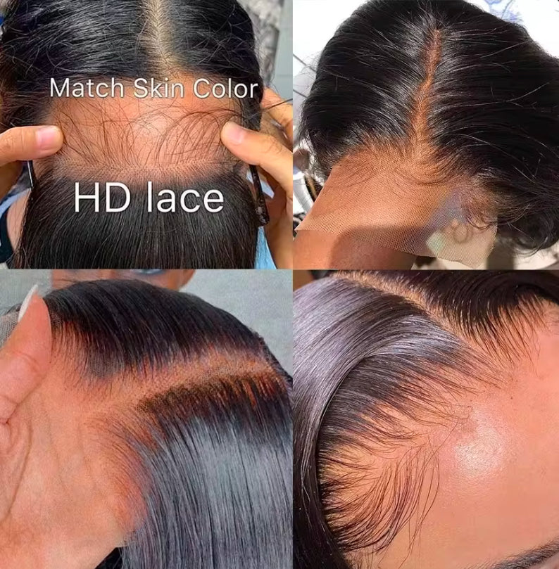 13x4 16inch Straight wig (Transparent)